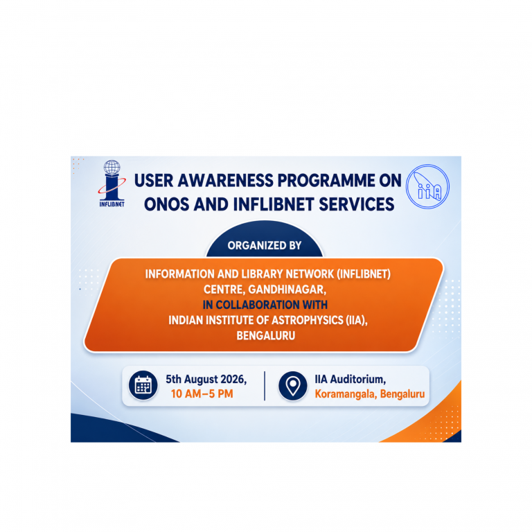 User Awareness Programme on ONOS and INFLIBNET Service